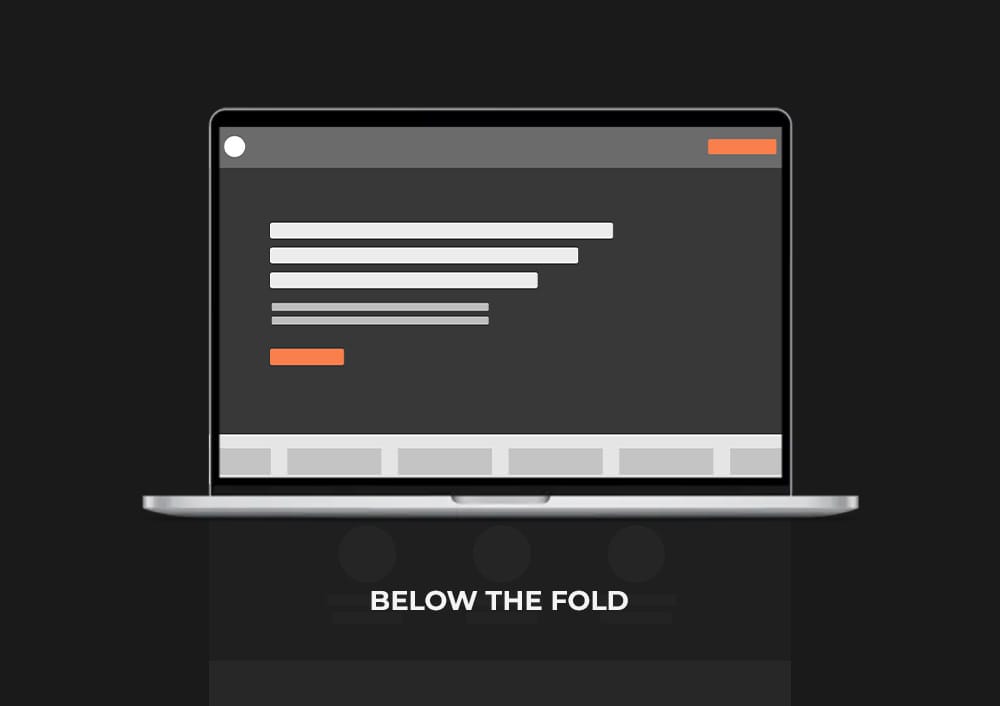 Landing Page Hero Section - Above the fold